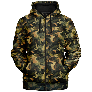 Chokefish™ Microfleece Zip-Up Hoodie Camouflage-012B